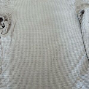 Uniqlo long sleeve waffle knit tee